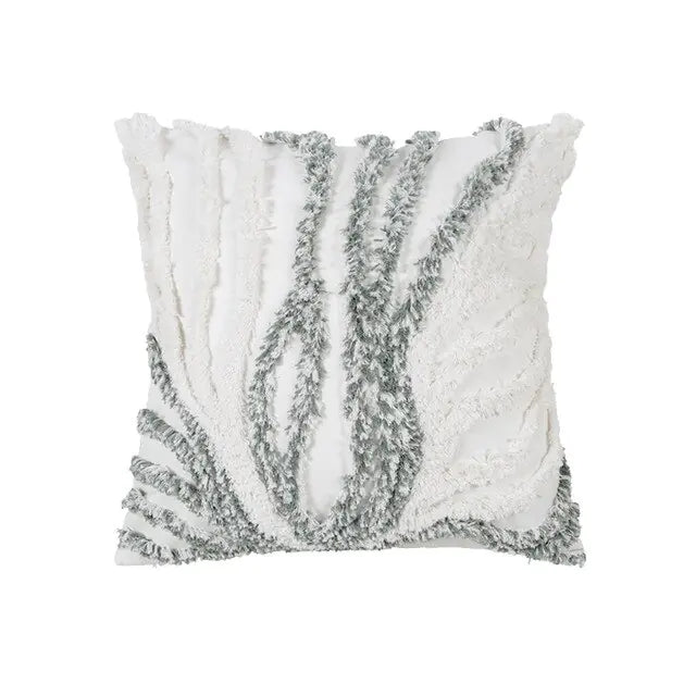 Home Decor Cushion Cover Beige Grey Tufted Coral Stylish Pillow Cover 45x45cm/30x50cm For Sofa Bed Chair Living Room Bed Room