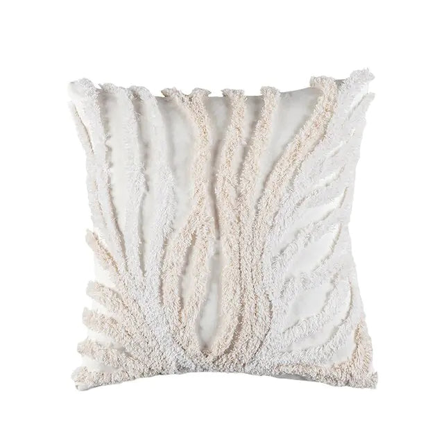Home Decor Cushion Cover Beige Grey Tufted Coral Stylish Pillow Cover 45x45cm/30x50cm For Sofa Bed Chair Living Room Bed Room