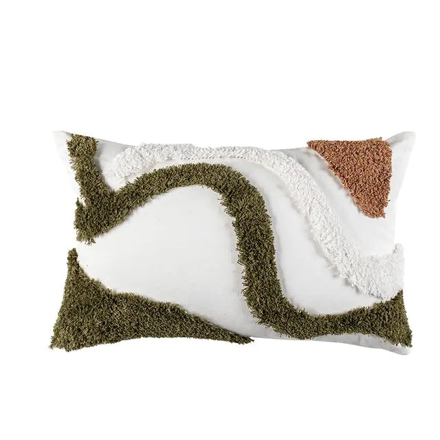 Home Decor Cushion Cover Beige Grey Tufted Coral Stylish Pillow Cover 45x45cm/30x50cm For Sofa Bed Chair Living Room Bed Room