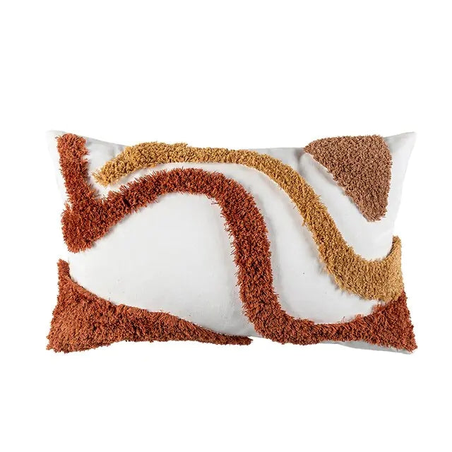 Home Decor Cushion Cover Beige Grey Tufted Coral Stylish Pillow Cover 45x45cm/30x50cm For Sofa Bed Chair Living Room Bed Room
