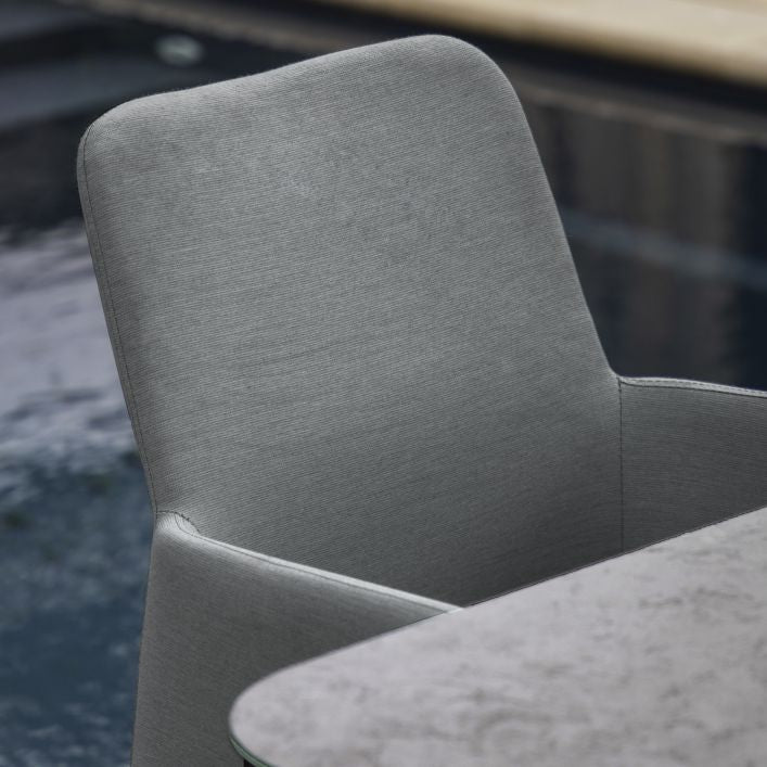 Elba Dining Set with Fire Pit Table