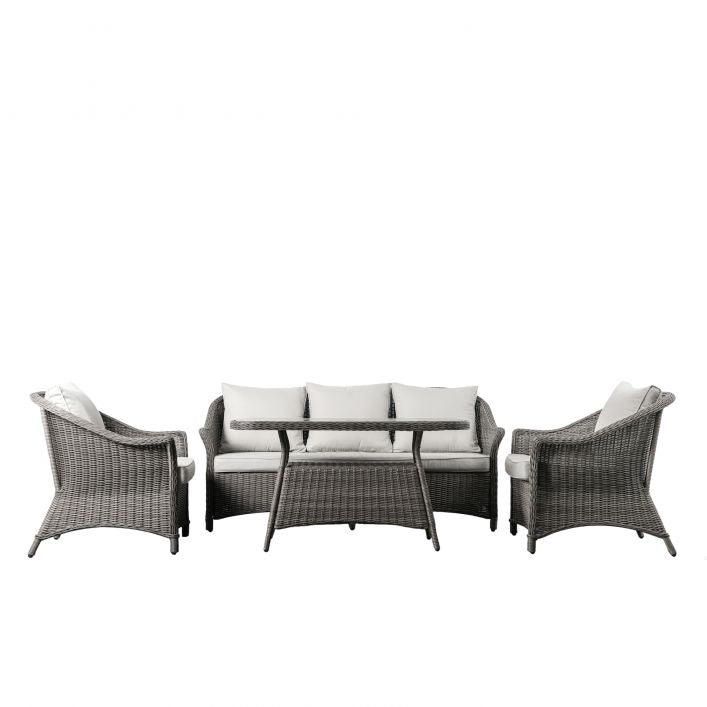 Petra Lounge Dining Set - Grey