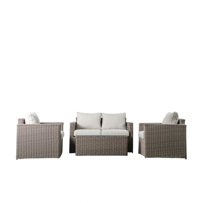 Calvi Square Sofa Set Natural