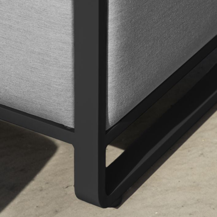Ancona Rectangle Dining Set Rising Table Slate