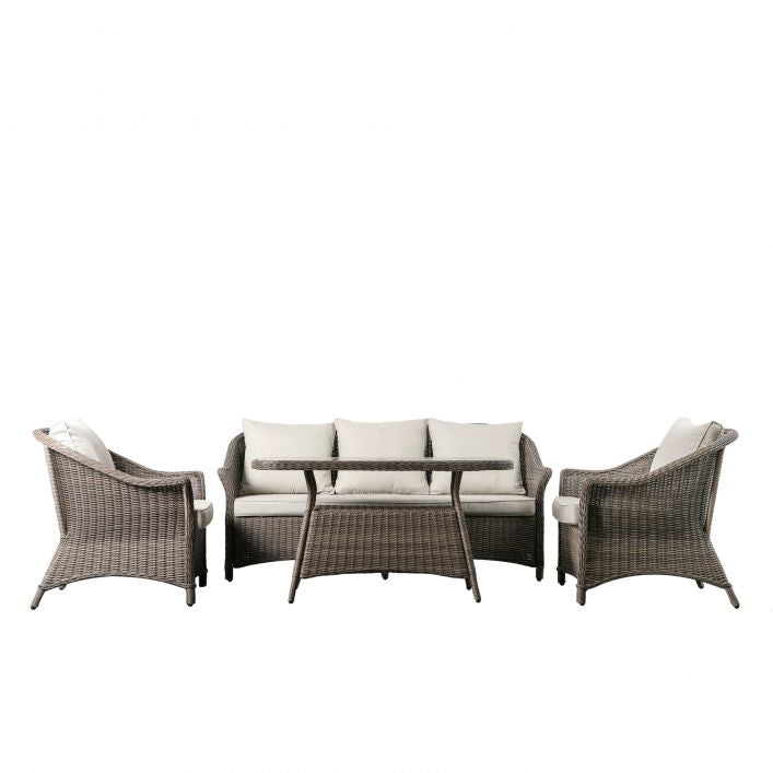 Petra Lounge Dining Set - Natural
