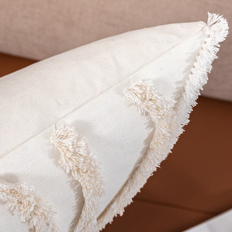 Home Decor Cushion Cover Beige Grey Tufted Coral Stylish Pillow Cover 45x45cm/30x50cm For Sofa Bed Chair Living Room Bed Room