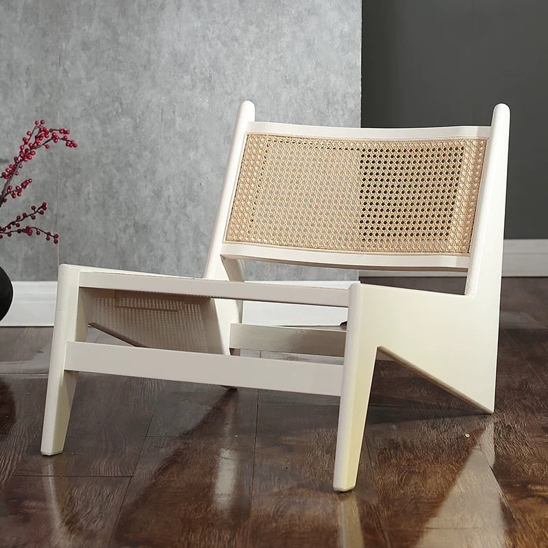 Solid Wood - Rattan Woven Chair