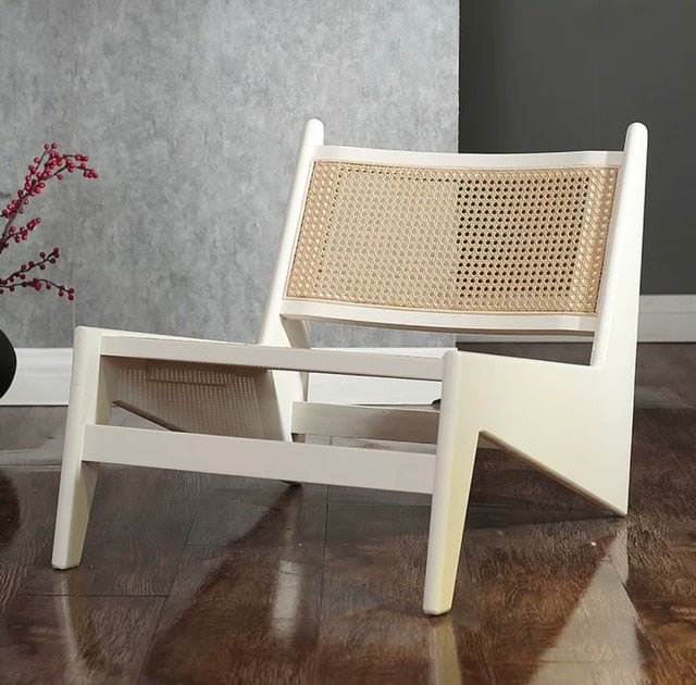 Solid Wood - Rattan Woven Chair
