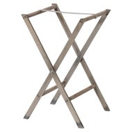Grey Wash Wicker Basket Butler Tray
