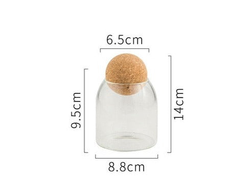Transparent Glass Sealed Jar