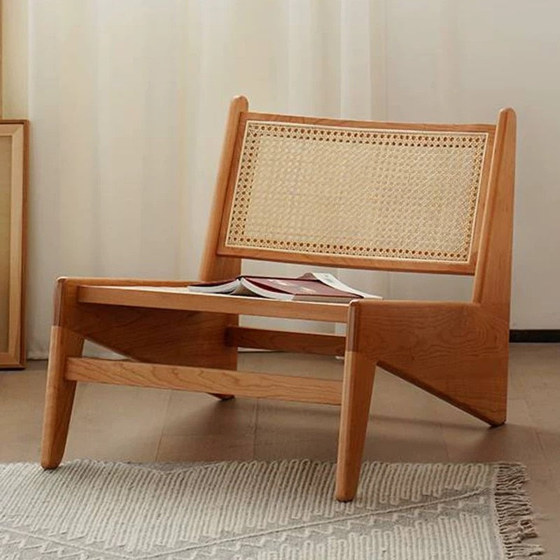 Solid Wood - Rattan Woven Chair