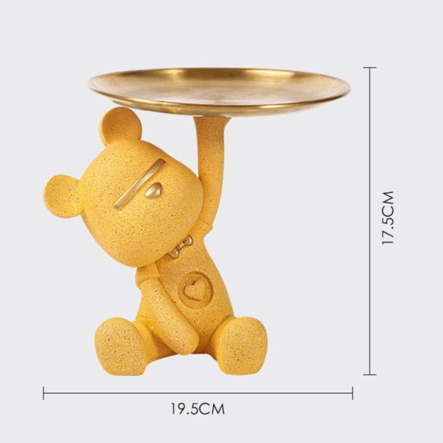 Resin Bear Storage Tray