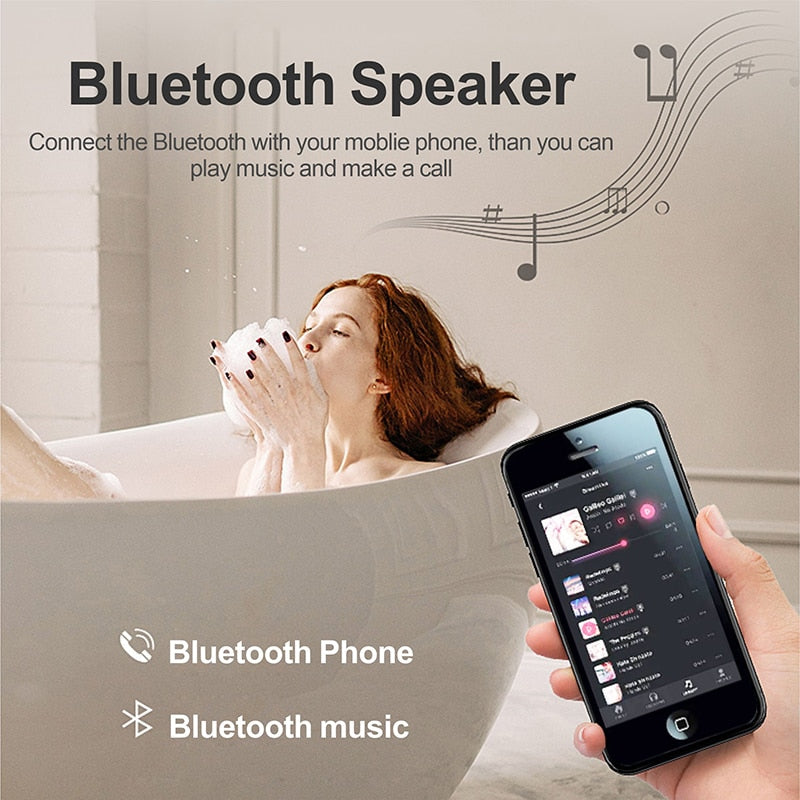 LED Rectangle Bluetooth Mirror