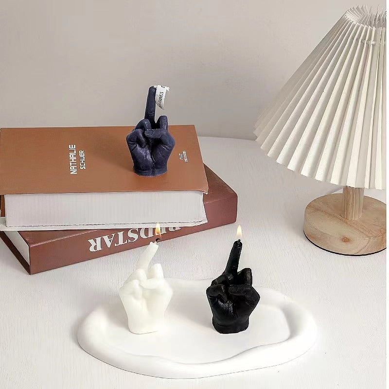 Middle Finger Shaped Scented Candle