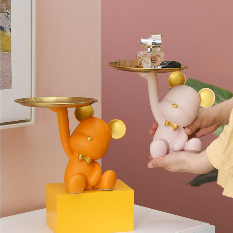 Resin Bear Storage Tray