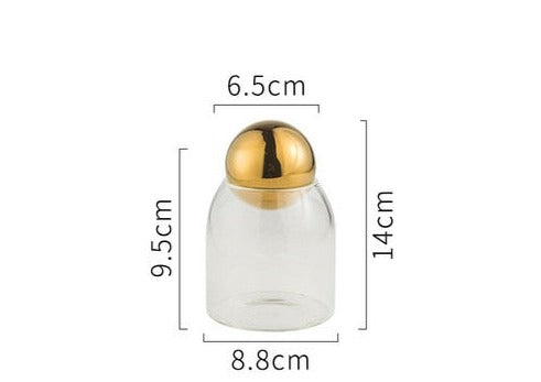Transparent Glass Sealed Jar