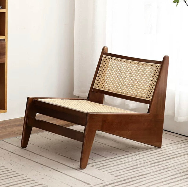 Solid Wood - Rattan Woven Chair
