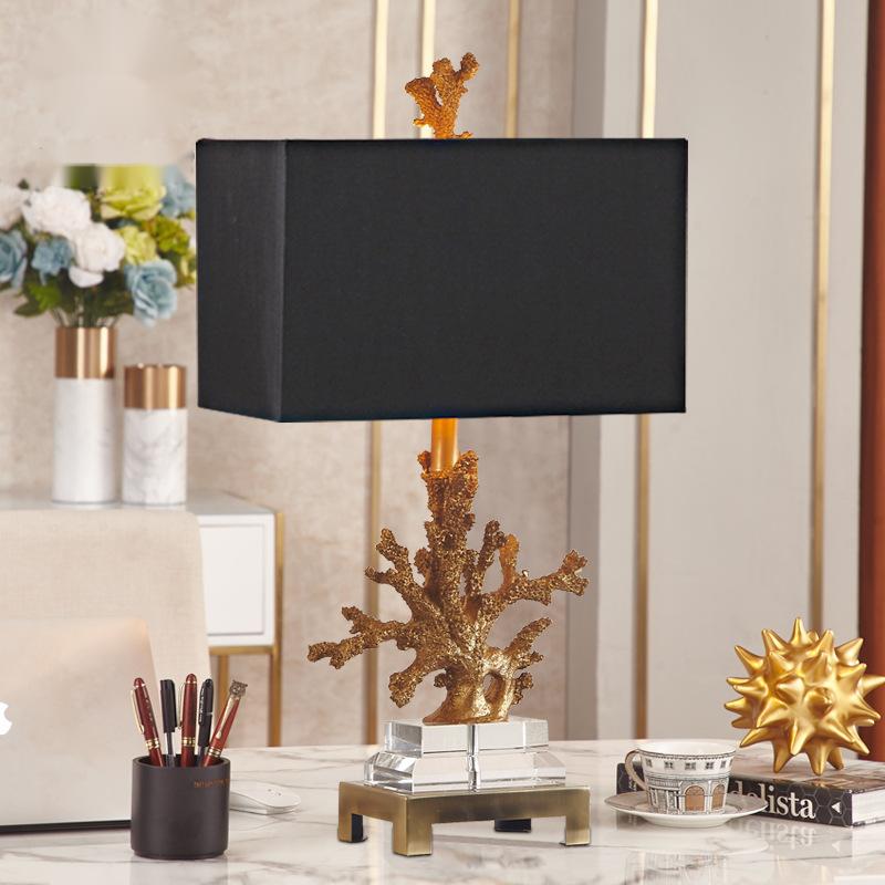 Coral Crystal Table Lamp