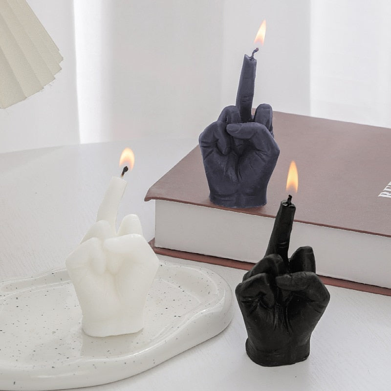 Middle Finger Shaped Scented Candle