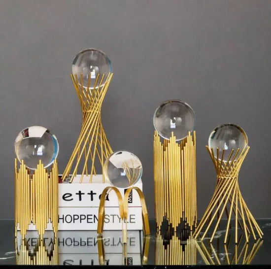 Luxury Gold Crystal Ball Ornament