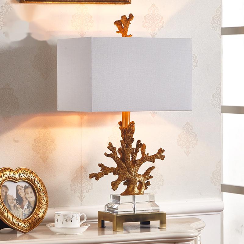 Coral Crystal Table Lamp