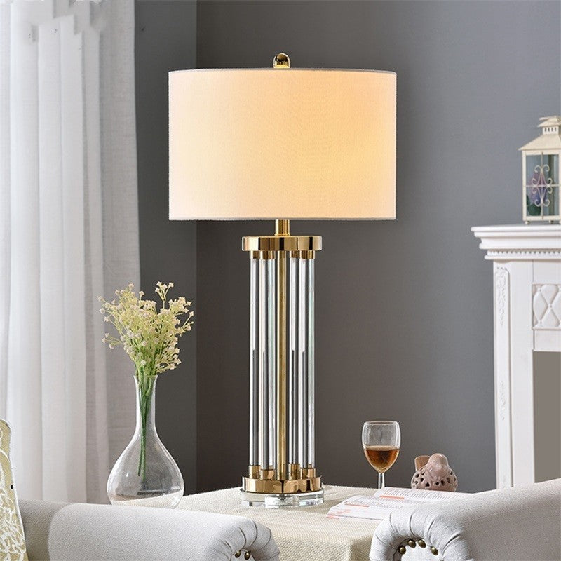 Luxury Crystal Column Lamp
