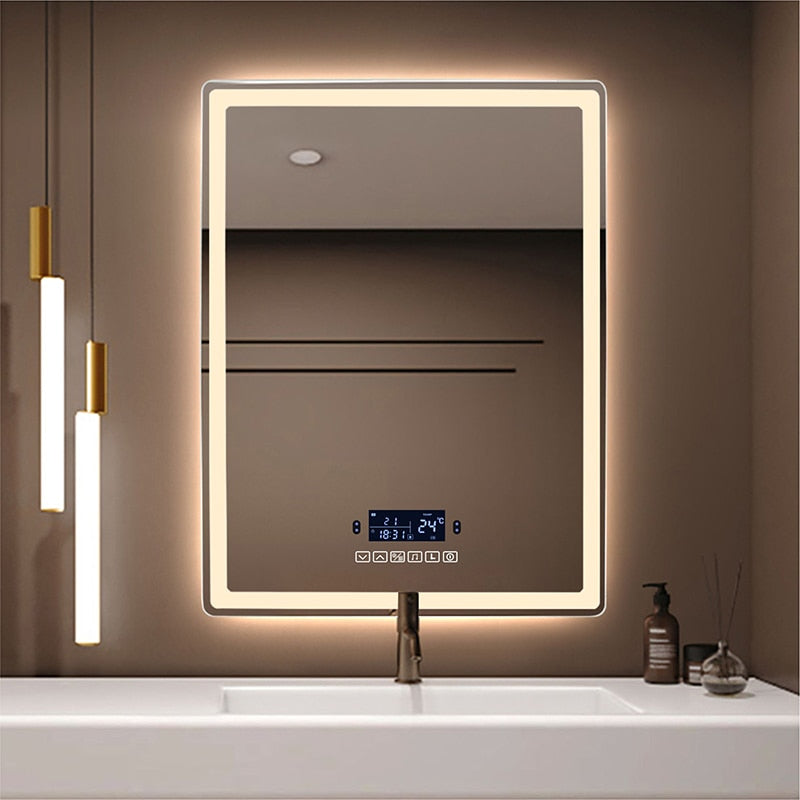 LED Rectangle Bluetooth Mirror