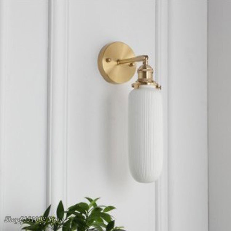 Nordic Ceramic LED Wall Light Bathroom Mirror Bedroom Modern Japanese Style Vintage Wall Lamp Sconce LED home decor Lighting