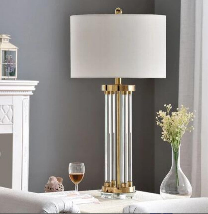 Luxury Crystal Column Lamp