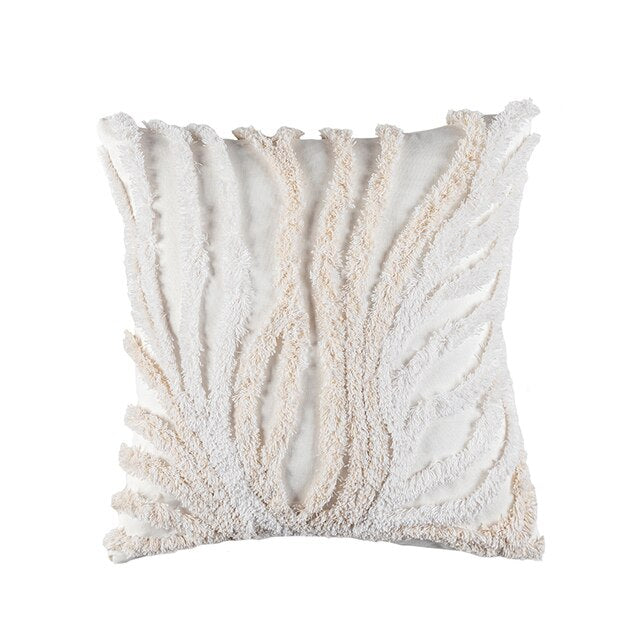Home Decor Cushion Cover Beige Grey Tufted Coral Stylish Pillow Cover 45x45cm/30x50cm For Sofa Bed Chair Living Room Bed Room