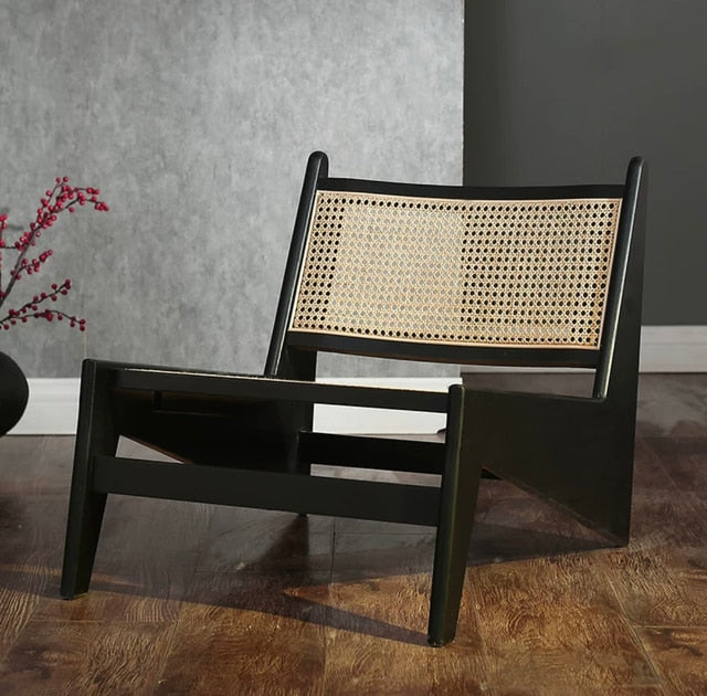 Solid Wood - Rattan Woven Chair