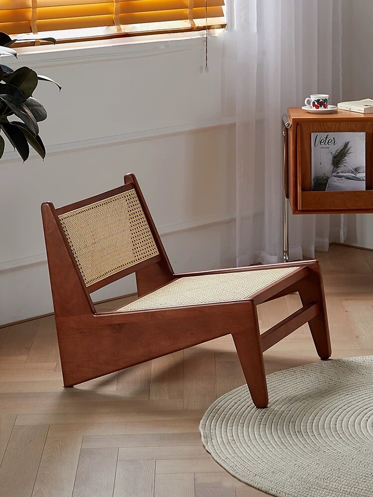 Solid Wood - Rattan Woven Chair