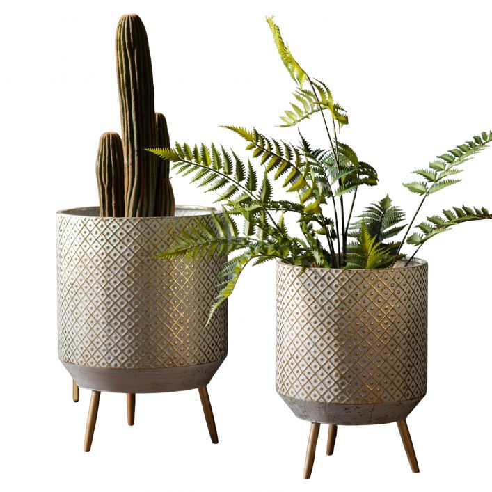 Amelia Metal Planter Set of 2