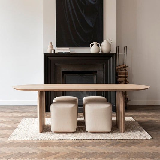 Simple, Modern Solid Wood Dining Table