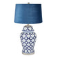 Acanthus Blue And White Ceramic Lamp