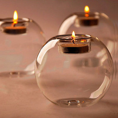 Round Hollow Candle Glass