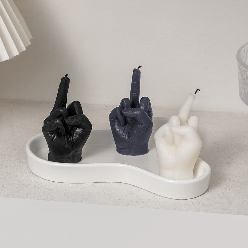 Middle Finger Shaped Scented Candle