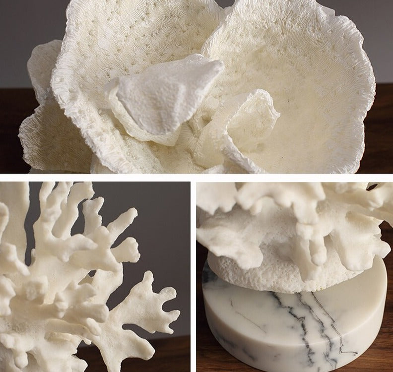 White Coral - Marble Base