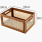 Solid Wood & Bamboo Storage Basket