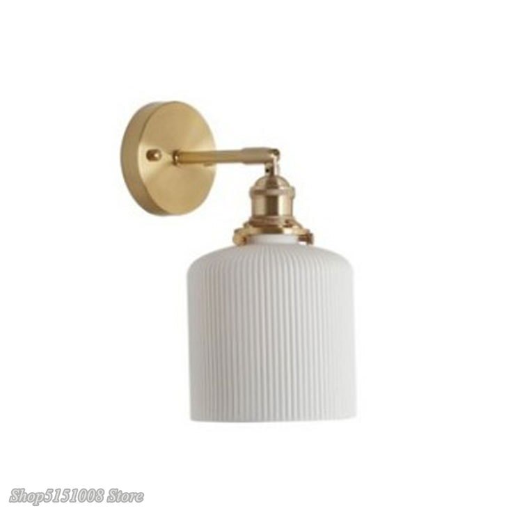 Nordic Ceramic LED Wall Light Bathroom Mirror Bedroom Modern Japanese Style Vintage Wall Lamp Sconce LED home decor Lighting