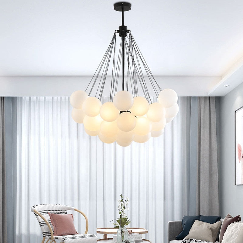 Modern Glass Balls Chandelier