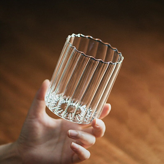 Corrugated Drinking Glass